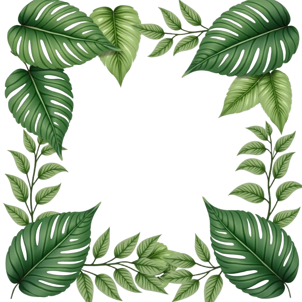 Tropical Leaf Frame